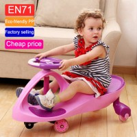 Indoor/outdoor rolling plastic cheap Children Swing car kids