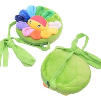 Wholesale Customized Happy Sunflower Strap Hanging Plush Bag