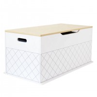 High Quality MDF  Kid Toy StorageModern White  Large Box Bin Chest