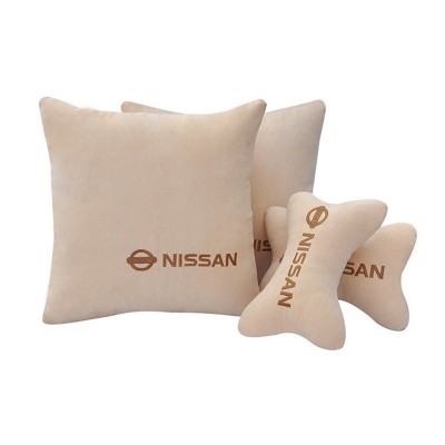 Hot sale customized portable car logo pillow, car pillow