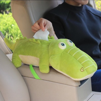 Wholesale Cute Cartoon Animal Shape Plush Car Tissue Box